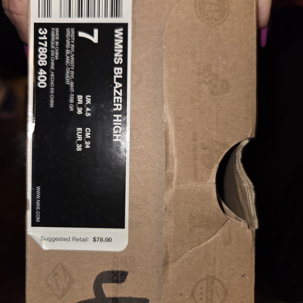 Nike Blue and Teal Women's Sneakers - Picture 8 of 8